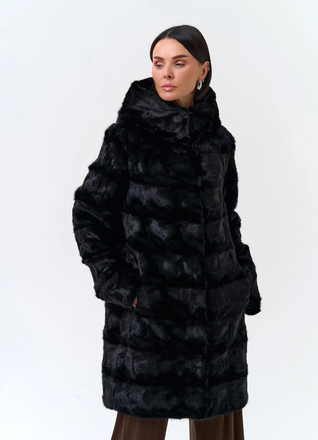 Шуба из меха норки модель № 34053 универмаг малина фото