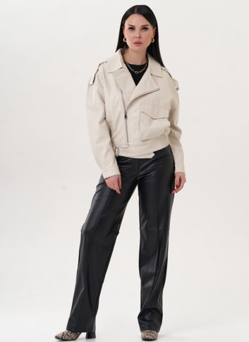 Куртка "бомбер" из эко кожи