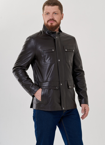 Мужская кожаная куртка 