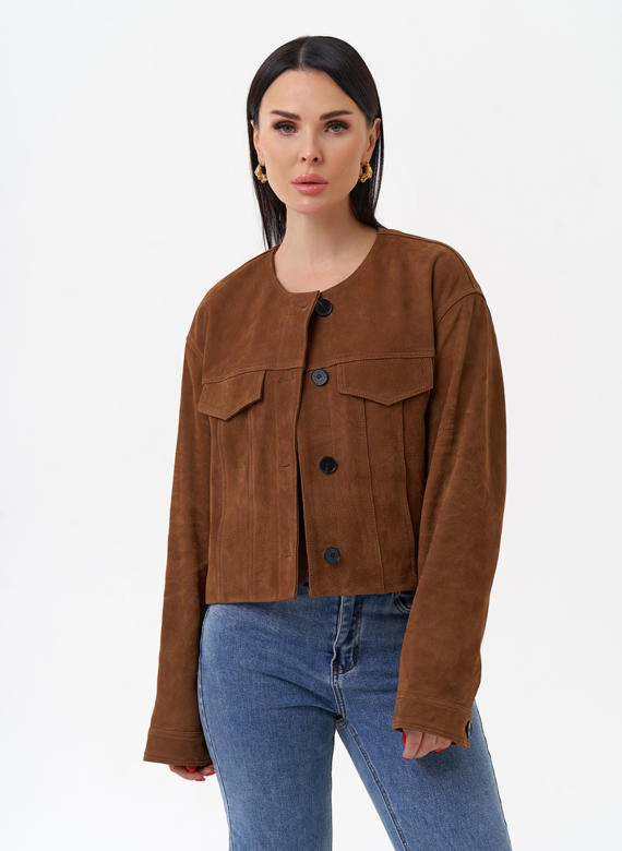 Куртка из натуральной замши