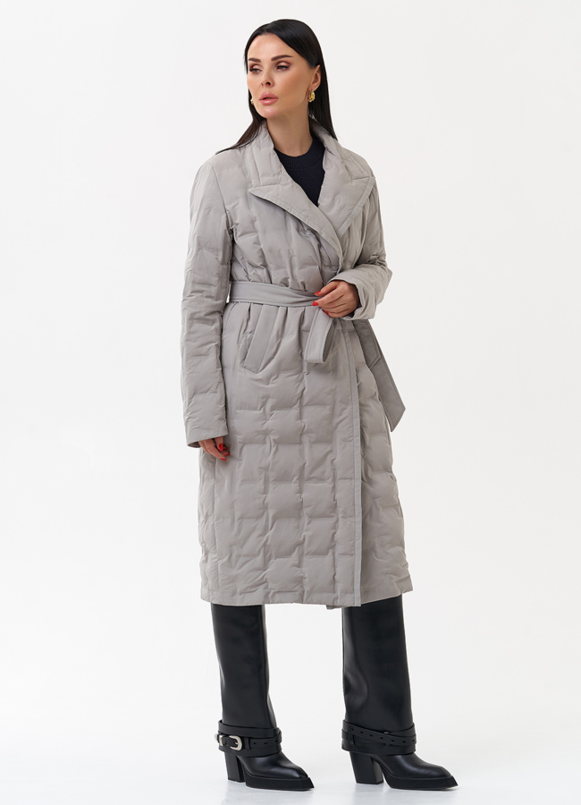 Женское утепленное пальто с английским воротником модель № 29899 универмаг малина