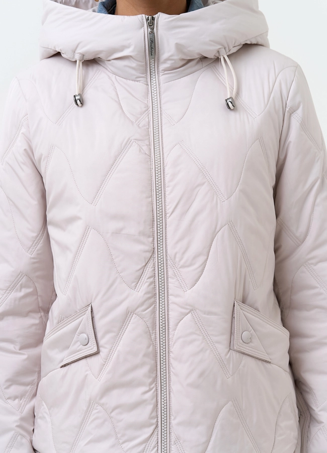 Женская куртка с капюшоном модель № 33796 универмаг малина
