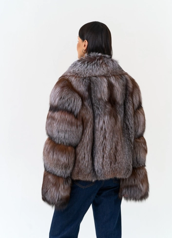 Женская шуба из лисы фото